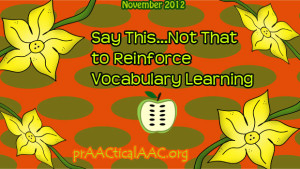 Save This Not That to reinforce Vocabulary Learning