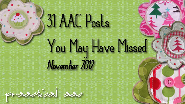 31 AAC Posts You May Have Missed, November 2012