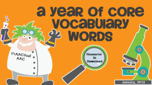 A Year of Core Vocabulary Words
