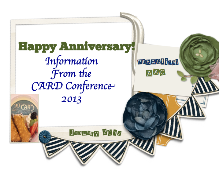 Happy Anniversary CARD Conference Information
