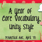 A Year of AAC Core Words, Unity Style