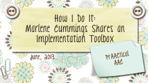 Marlene Cummings Shares an Implementation Toolbox