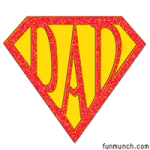 Dad in Superman Symbol