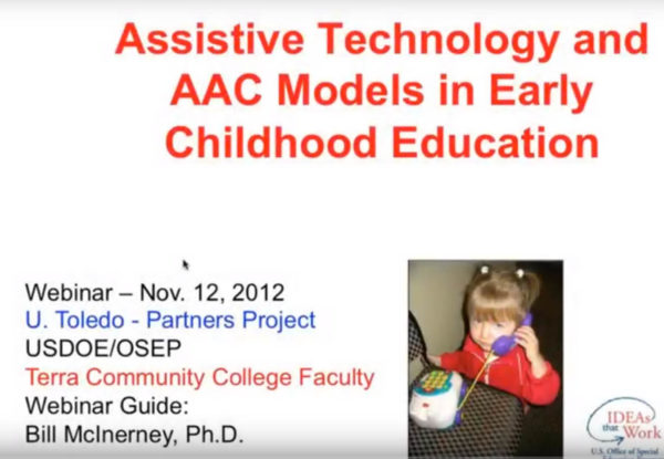 AAC & AT Supports in Early Intervention