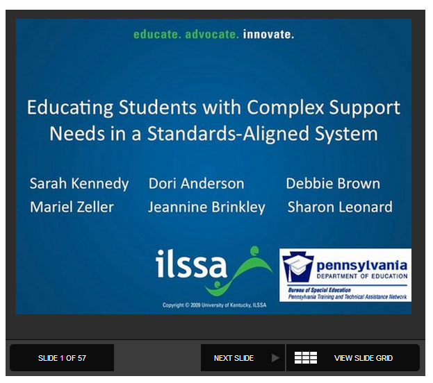 Educating Students with Complex Support Needs in a Standards-Aligned System