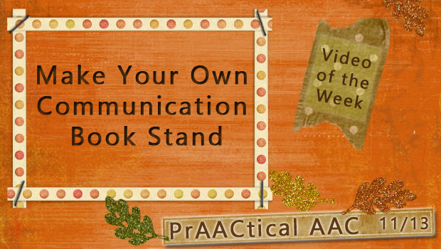 Make Your Own Communication Book Stand
