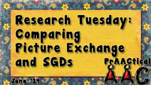 Research Tuesday: Comparing Picture Exchange and SGDs