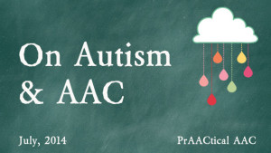 On Autism and AAC