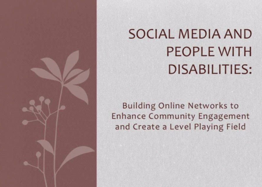 Social Media and People with Disabilities