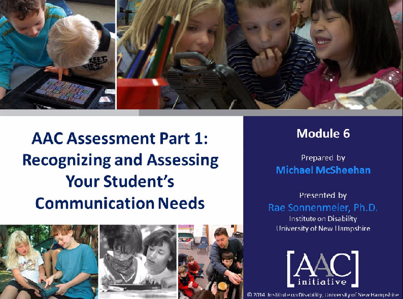 Video of the Week: Getting Started in AAC Assessment