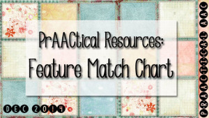 PrAACtical Resources: Feature Match Chart