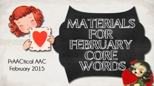 Materials for February Core Words