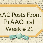 AAC Posts from PrAACtical Week 21, May 2015