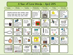 April Core Calendar by Rachael Langley