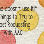 “But he doesn’t use it!” 5 Things to Try to Boost Requesting with AAC
