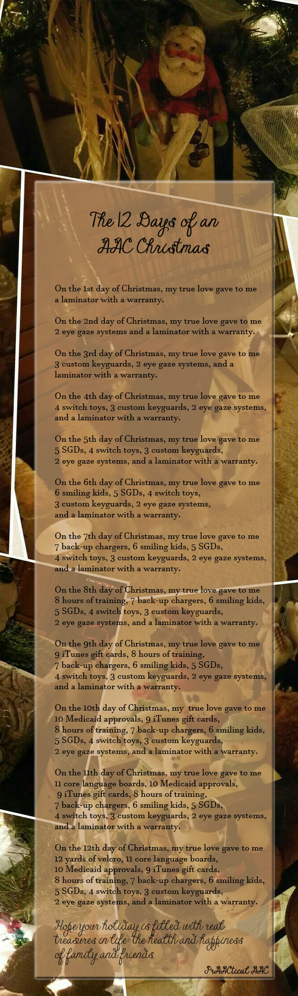 The 12 Days of an AAC Christmas