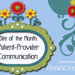 Site of the Month: Patient Provider Communication