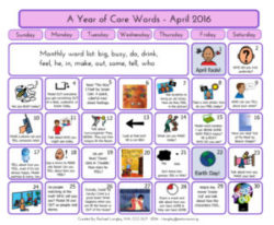 PrAACtically April: Resources for a Year of Core Vocabulary Words
