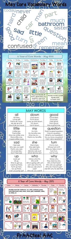 PrAACtically May: Resources for A Year of Core Vocabulary Words