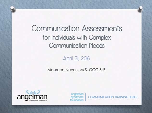 Video of the Week: Assessment of the Beginning Communicator
