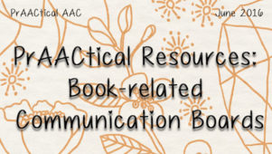 PrAACtical Resources: Book-related Communication Boards