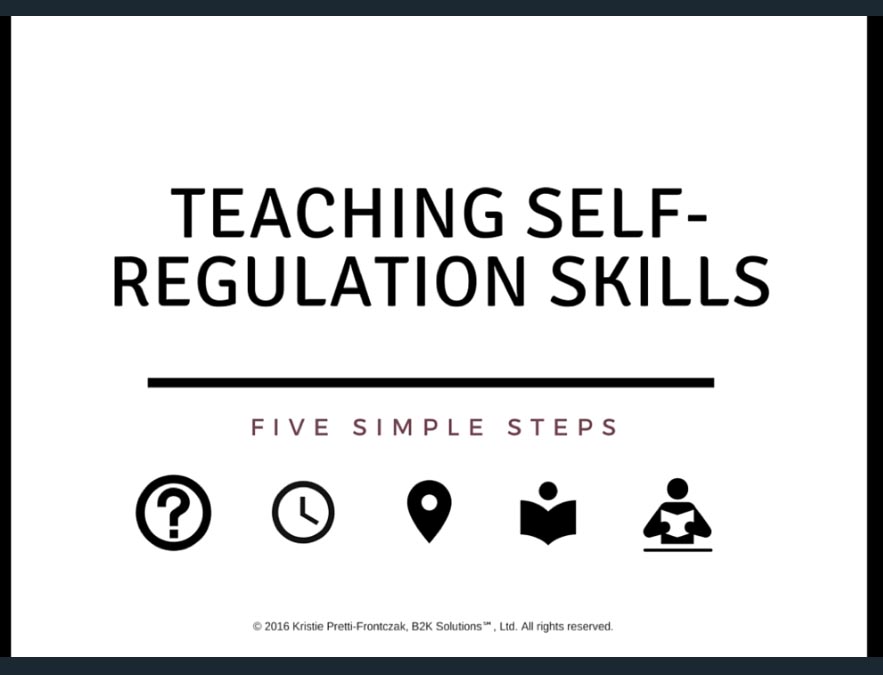 Video of the Week: Teaching Self Regulation Skills