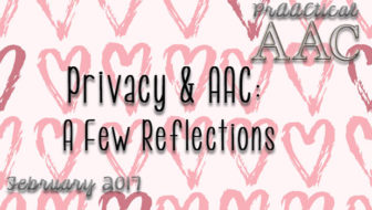 Privacy and AAC: A Few Reflections