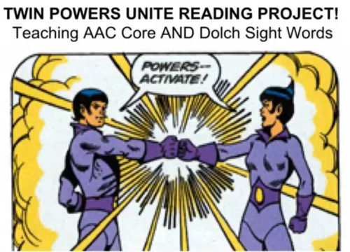Video of the Week - Twin Powers Unite: Teaching AAC and Sight Words