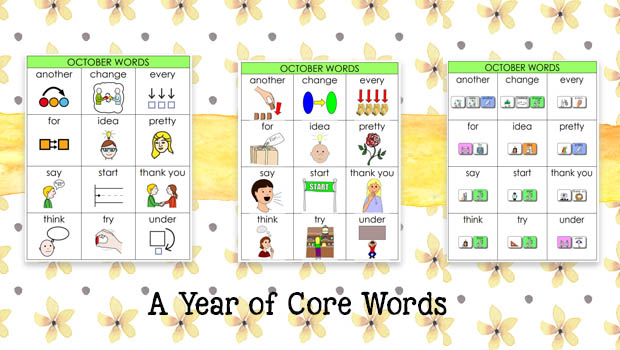 PrAACtically October: AAC Resources for A Year of Core Vocabulary