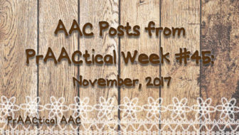 AAC Posts from PrAACtical Week #45: November, 2017