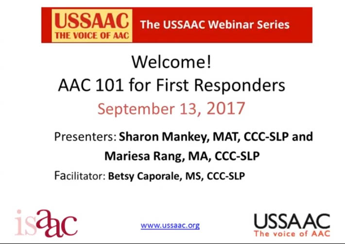 Video of the Week: AAC 101 for First Responders
