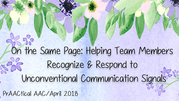 On the Same Page: Helping Team Members Recognize and Respond to Unconventional Communication Signals
