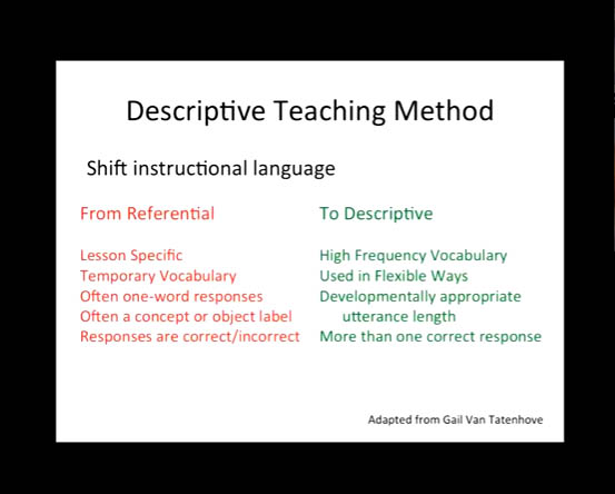 Video of the Week: From Referential to Descriptive Teaching with AAC Learners