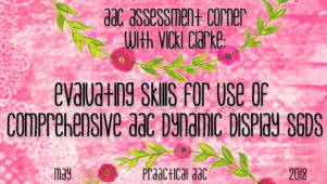 Evaluating Skills for Use of Comprehensive AAC Dynamic Display SGDs