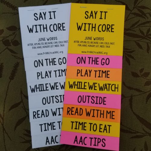 PrAACtical Resources: Core Vocabulary Flipbook for June