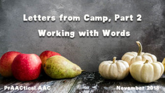 Letters from Camp, Part 2 (Working with Words)