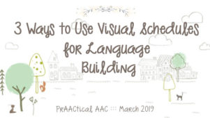 3 Ways to Use Visual Schedules for Language Building
