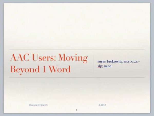 Video of the Week: Moving Beyond Single Words with AAC