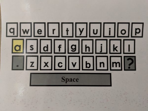 Communication board with QWERTY keyboard 