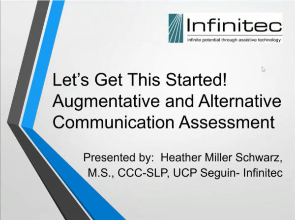 Title Screen of Getting Started in AAC Assessment