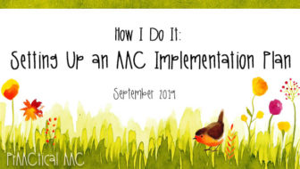 Decorative image reading How I Do It: Setting Up an AAC Implementation Plan