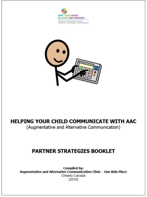 Booklet Cover: Helping Your Child Communicate With AAC