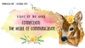Decorative image with text: Video of the Week: Connection - The Heart of Communication