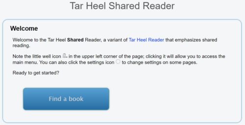 PrAACtical Resources: Tar Heel Shared Reader