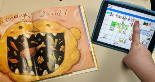 TELL ME About It: AAC Learning with ‘No, David!’