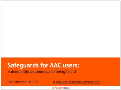 Video of the Week: Safeguards of AAC Users