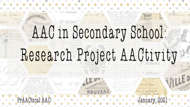 AAC in Secondary School: Research Project AACtivity