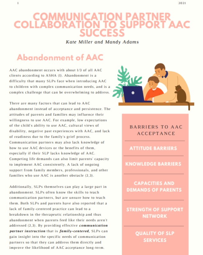 Growing AAC Professionals: Resources for Self-Advocacy, Reducing Abandonment, Medical Encounters, & More