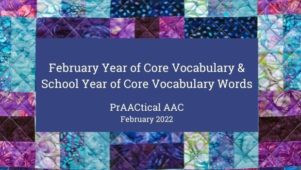 February Year of Core Vocabulary & School Year of Core Vocabulary Words