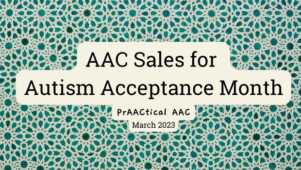 AAC Sales for Autism Acceptance Month